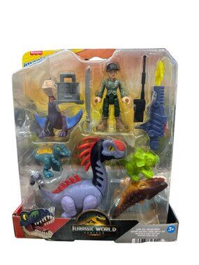 Jurassic World Imaginext Land Sea Air Multipack Dinosaur Figures With Accessorie